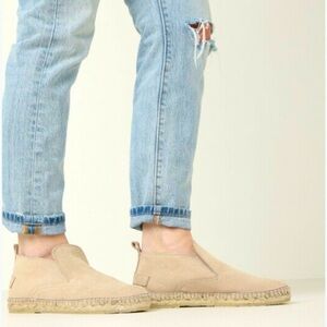 Shabbies Amsterdam Suede Leather Shoes Boots Size 37 US 6.5 Slip On Espadrilles